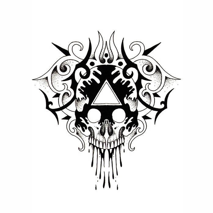 Illustration Of A Tribal Skull Image, Silhouette, Danger, Doodle PNG  Transparent Image and Clipart for Free Download